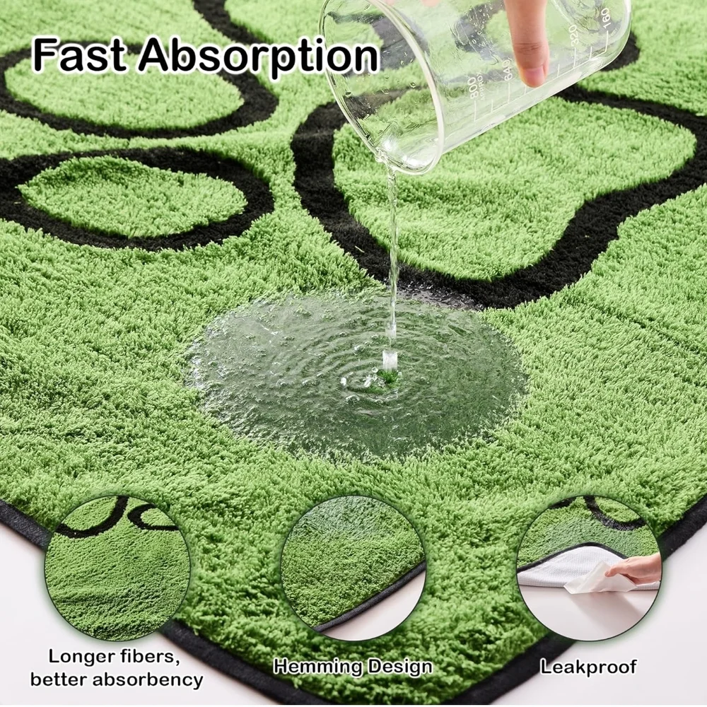 Green Washable Dog Pee Pads - 30x34 PACK OF 4